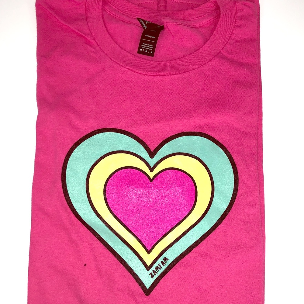 ZamFam Heart logo shirt